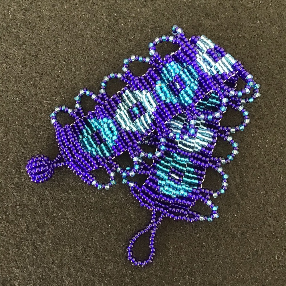 Hand made Glass seed beads bracelet.